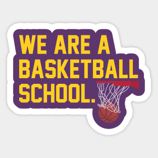 Basketball School Sticker